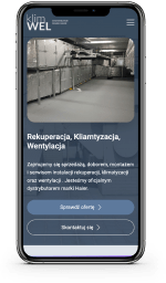 Miniaturka strony Klim-Wel.pl pokazana na telefonie.